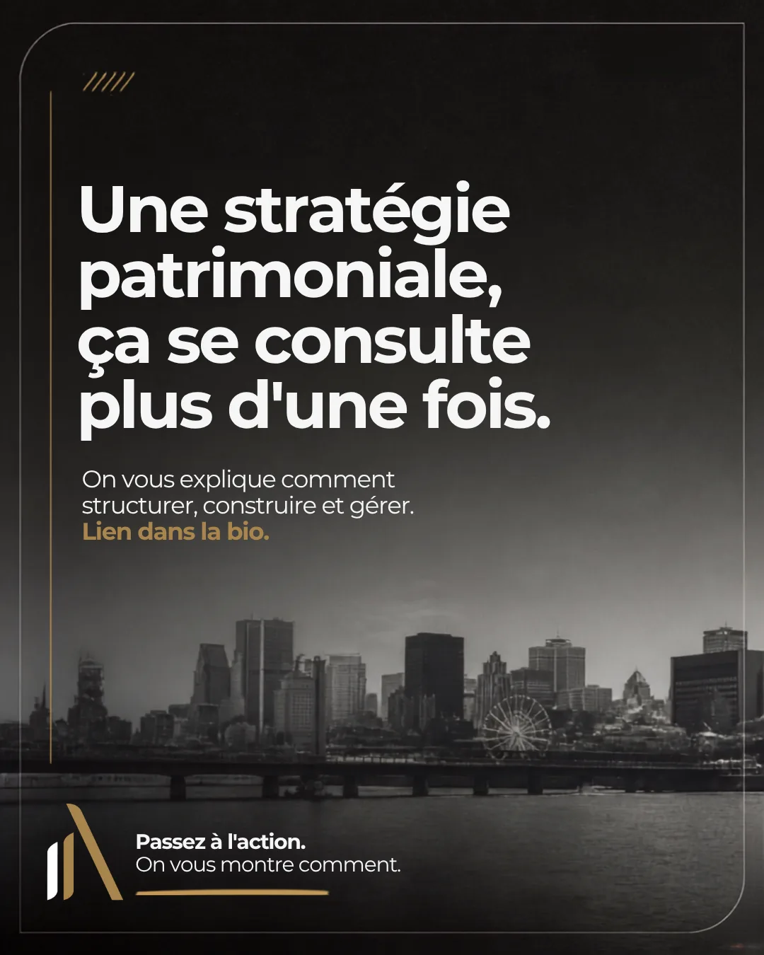 Une stratégie patrimoniale, ça se consulte plus d'une fois